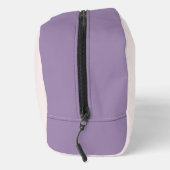 Trousse De Toilette Feminine Script Nom & Initiales Solid Blush Violet (Droite)