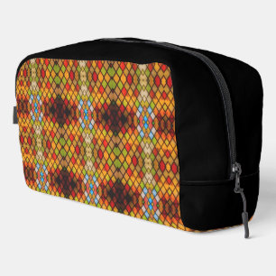 Trousse De Toilette Fenêtre en verre coloré motif diamant