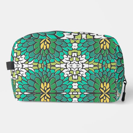 TROUSSE DE TOILETTE FEUILLE VERTE (Recto)