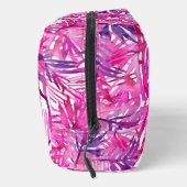 Trousse De Toilette Feuilles de palme tropicale rose chaud (Droite)