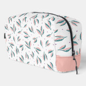 Trousse De Toilette Feuilles roses et verts (Coin droit)