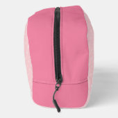 Trousse De Toilette Flamant rose d'aquarelle rose Floral et points nom (Droite)