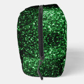 Trousse De Toilette Flamme de parties scintillant vert foncé (Droite)