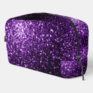 Trousse De Toilette Flamme de parties scintillant violet foncé