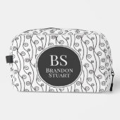 Trousse De Toilette Flèches noires et blanches personnalisées (Recto)