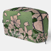Trousse De Toilette Fleur rose verte (Coin droit)
