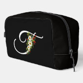 Trousse De Toilette Fleur rouge initiale de monogramme classique cadea (Coin droit)