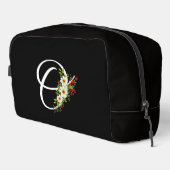 Trousse De Toilette Fleur rouge initiale de monogramme classique cadea (Coin droit)