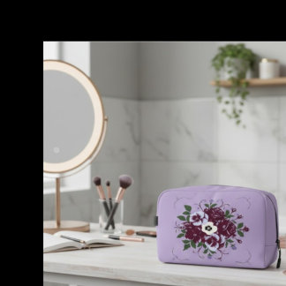Trousse de Toilette Fleurie - Bouquet de Violettes Toilettasje