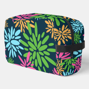 Trousse De Toilette Fleurs Abstraites de feux d'artifice colorées Impr