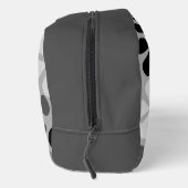 Trousse De Toilette Fleurs Abstraites Gris noir blanc (Droite)