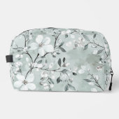 Trousse De Toilette Fleurs blanches gris chic (Recto)