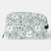 Trousse De Toilette Fleurs blanches gris chic (Verso)