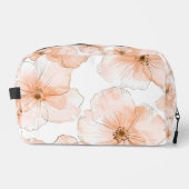 Trousse De Toilette Fleurs blanches orange pêche (Recto)