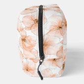 Trousse De Toilette Fleurs blanches orange pêche (Droite)