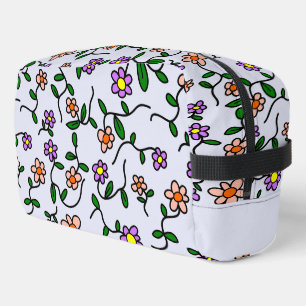 Trousse De Toilette Fleurs colorées, Motif Floral, Verdure, Boho