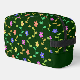 Trousse De Toilette Fleurs colorées, Motif Floral, Verdure, Boho