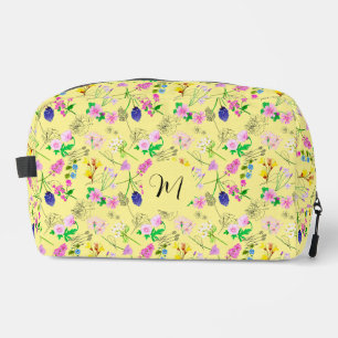 Trousse De Toilette Fleurs sauvages délicats en jaune clair