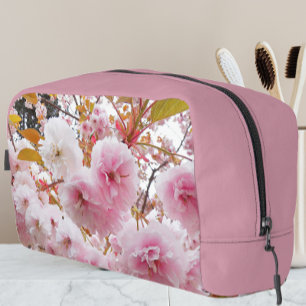 Trousse De Toilette Floral aux fleurs de cerises japonaises roses