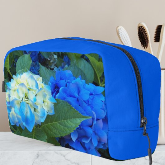 Trousse De Toilette Floral d'Hydrangée Bleue