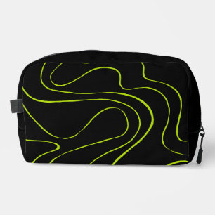 Trousse De Toilette Flux et reflux 2 en vert lime et noir