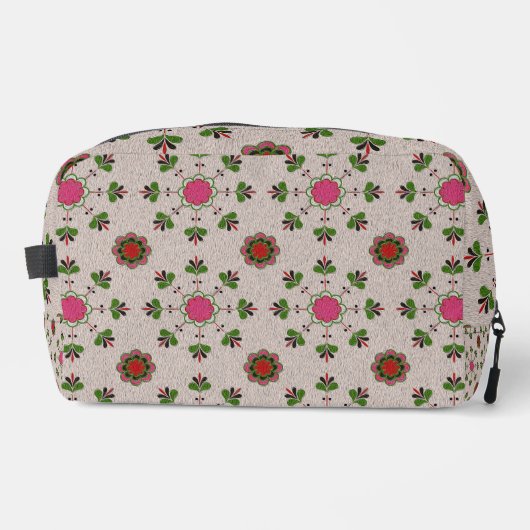 Trousse De Toilette Folk Floral Pattern Charm (Recto)