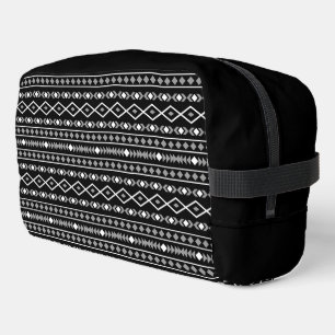 Trousse De Toilette Formes Aztec Motif gris noir