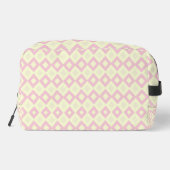 Trousse De Toilette Formes de diamant rose et blanc sur (Verso)