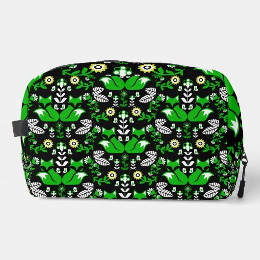 Trousse De Toilette Fox Nordic Scandinavian Folk Art nappe (Recto)