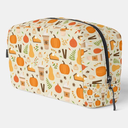 Trousse De Toilette Fun Orange Fall Motif (Coin droit)