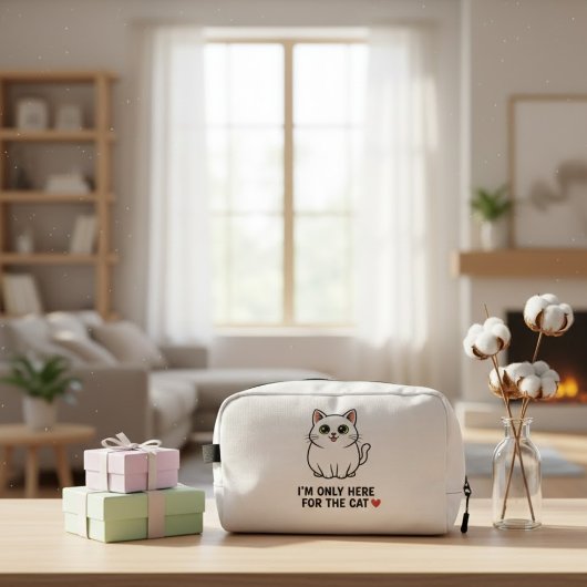 Trousse De Toilette Funny Cat Lover Valentine Mousepad - I'm Only Here