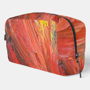 Trousse De Toilette Geste Vertical Abstrait en Rouge