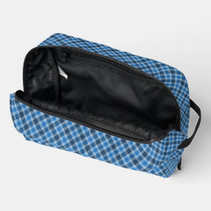 Trousse De Toilette Gingham à carreaux diagonaux bleu de base/bleu béb