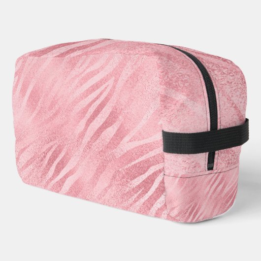 Trousse De Toilette Glam Pink Zebra Print (Coin gauche)