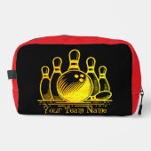 Trousse De Toilette Golden Bowling Team Art personnalisable (Recto)