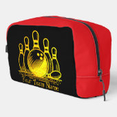 Trousse De Toilette Golden Bowling Team Art personnalisable (Coin droit)