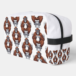 Trousse De Toilette Gorille sur le Trône – Décoration de Salle de Bain