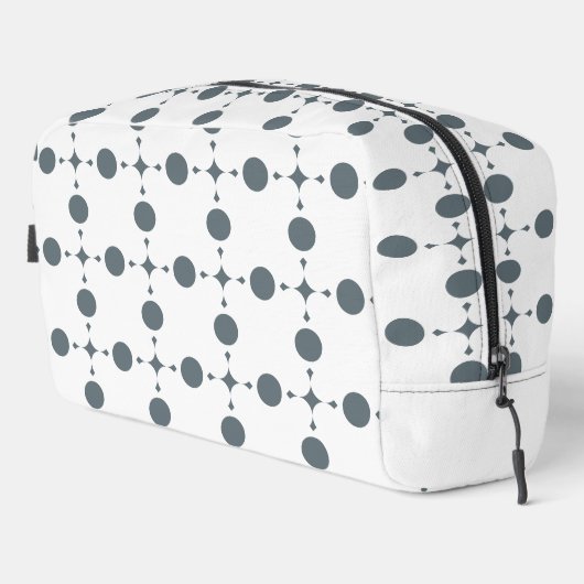 Trousse De Toilette Gray Polka Dots, Polka Dot Pattern, Dots (Coin droit)