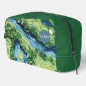 Trousse De Toilette Greenside Getaway : Golfer's Monogrammed Dopp Kit (Coin droit)