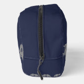 Trousse De Toilette Grey and Navy Blue Fish Design (Droite)