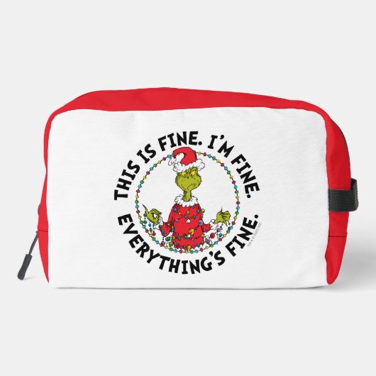 Trousse De Toilette Grinch | Everything's Fine (Verso)
