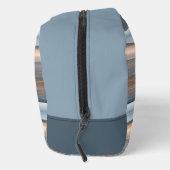 Trousse De Toilette Gris Beige Turquoise Bleu Taupe Brown Gris Art (Droite)