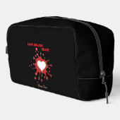 Trousse De Toilette Heart Splash Art – Creative Love Expression Design (Coin droit)