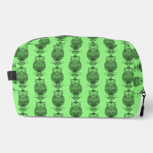 Trousse De Toilette Hibou (vert néon) - Dopp Kit