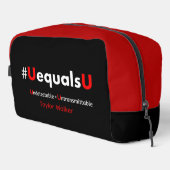 Trousse De Toilette HIV Undetectable Equals Untransmittable - Minimali (Coin droit)