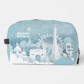 Trousse De Toilette Hiver bleu glace à Paris (Recto)