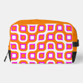 Trousse De Toilette Hot rose orange noir blanc Motif d'art du milieu d (Verso)