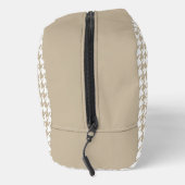 Trousse De Toilette Houndstooth Beige White INITIALS Preppy Chic (Droite)