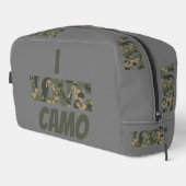 Trousse De Toilette I Love Camouflage Vert Brown | (Coin droit)