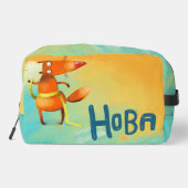 Trousse De Toilette Illustration artisanale de l'aquarelle Funny Fox (Verso)